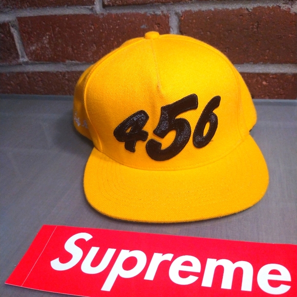 Supreme Other - *SOLD* Supreme 456 yellow flat brim hat